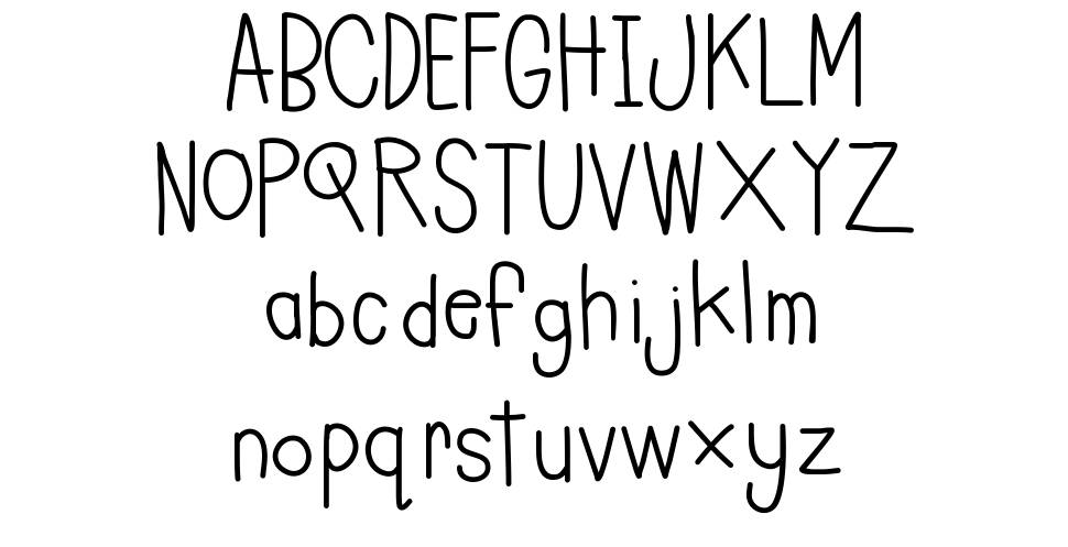 Charlees In A Hurry font specimens