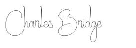 Charles Bridge шрифт