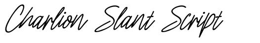 Charlion Slant Script шрифт