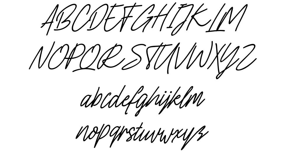 Charlion Slant Script font specimens