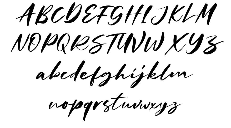 Charlotta Script font specimens