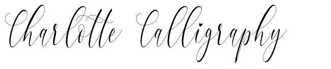Charlotte Calligraphy шрифт