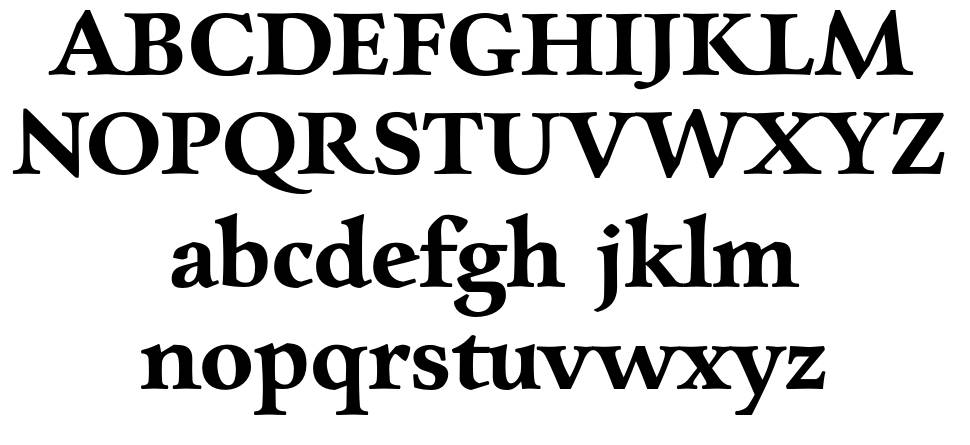 Charpentier Renaissance Pro font Örnekler