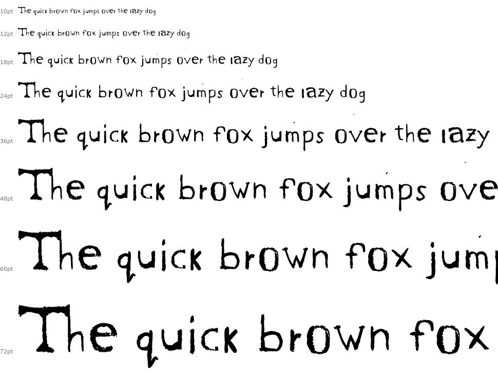 Chase's Sketch font Waterfall