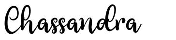 Chassandra шрифт