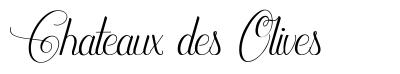 Chateaux des Olives schriftart