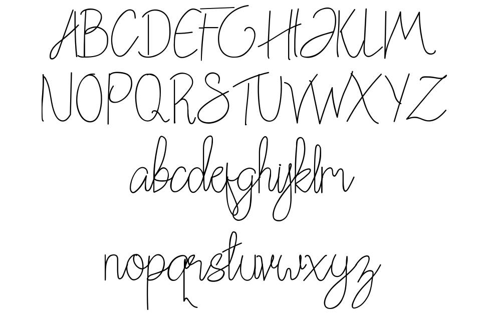 Chattagirie font Örnekler