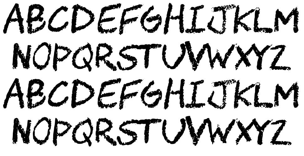 Chawp font specimens