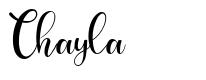 Chayla font