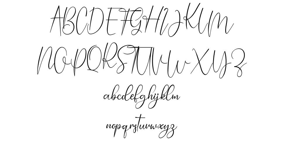 Chayla Lovely font specimens