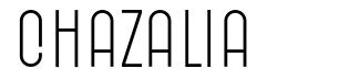 Chazalia шрифт