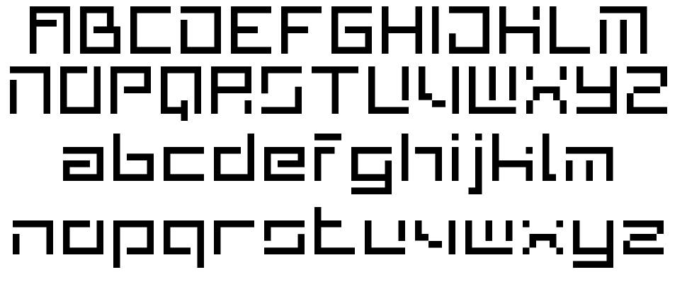 Checker_MC Designs 1996 шрифт Спецификация