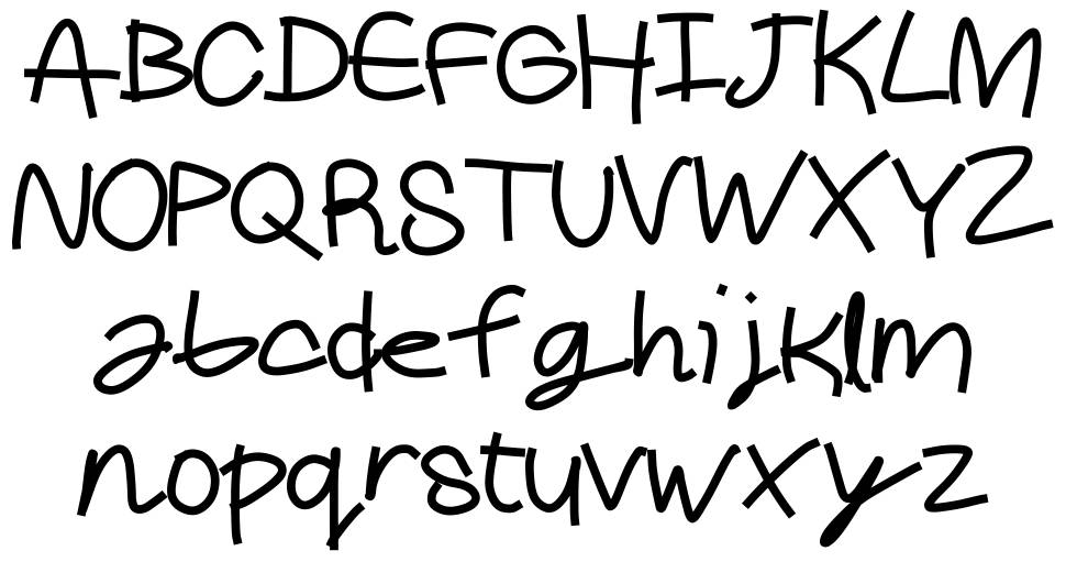 Cheddar písmo Exempláře