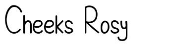 Cheeks Rosy шрифт