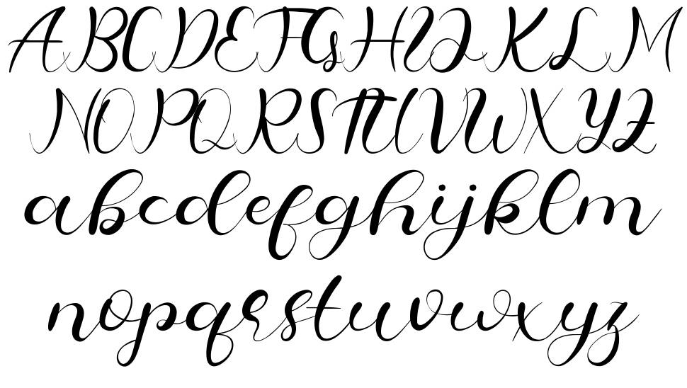 Cheeks Rosy Script font specimens
