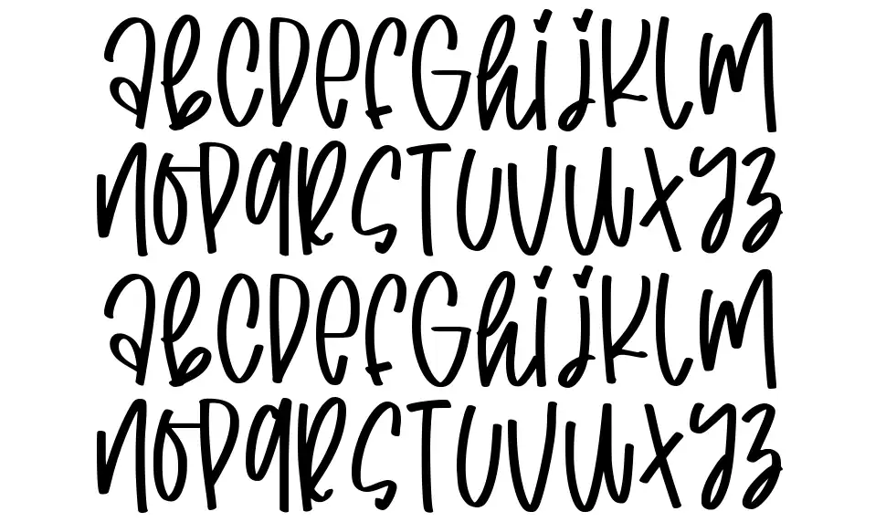 Cheerful Girlfont specimens