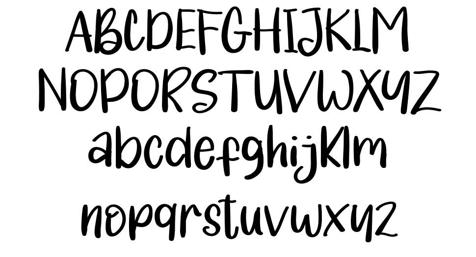 Cheerful Newyear font specimens