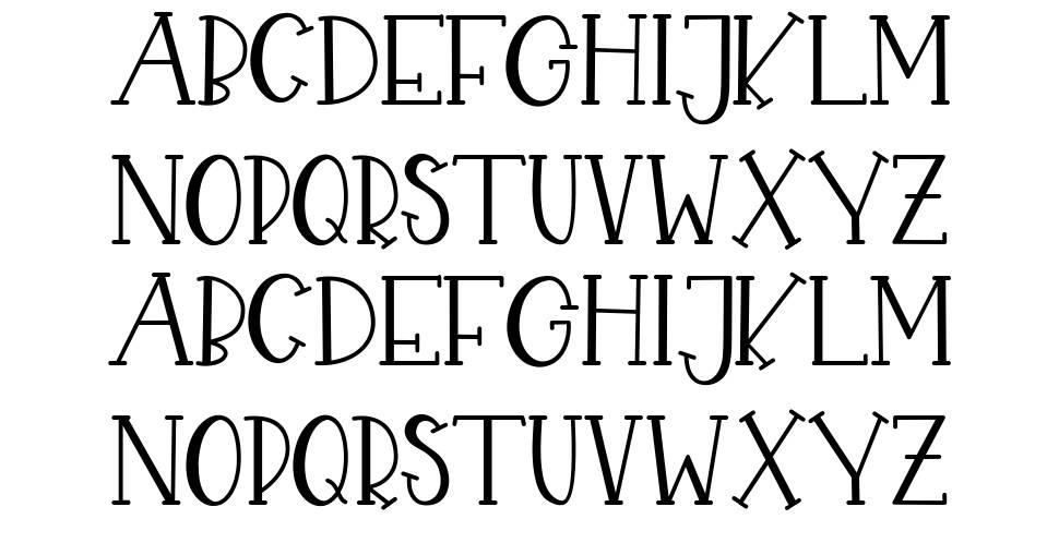 Chekidot font specimens