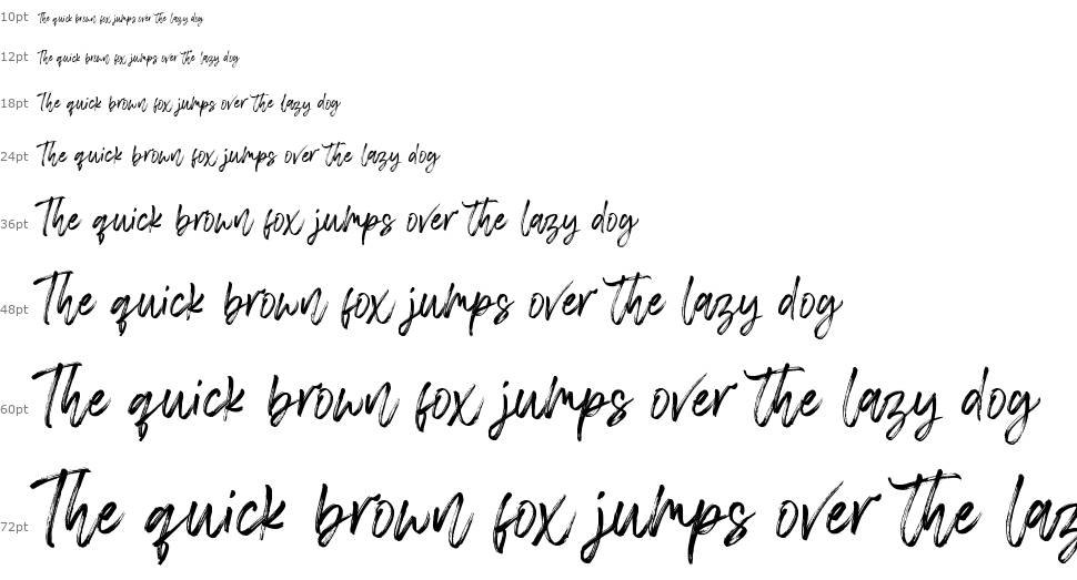 Chelistine Script font Şelale