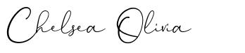 Chelsea Olivia шрифт