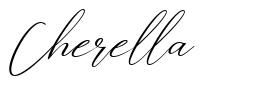 Cherella font