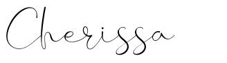 Cherissa шрифт
