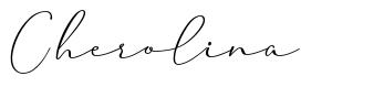 Cherolina шрифт
