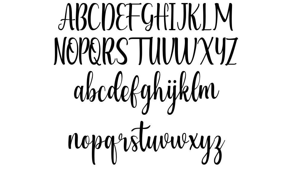 Chesova font specimens