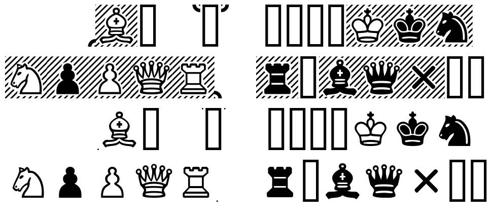 Chess Cases 字形 标本