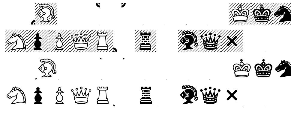 Chess Condal font specimens