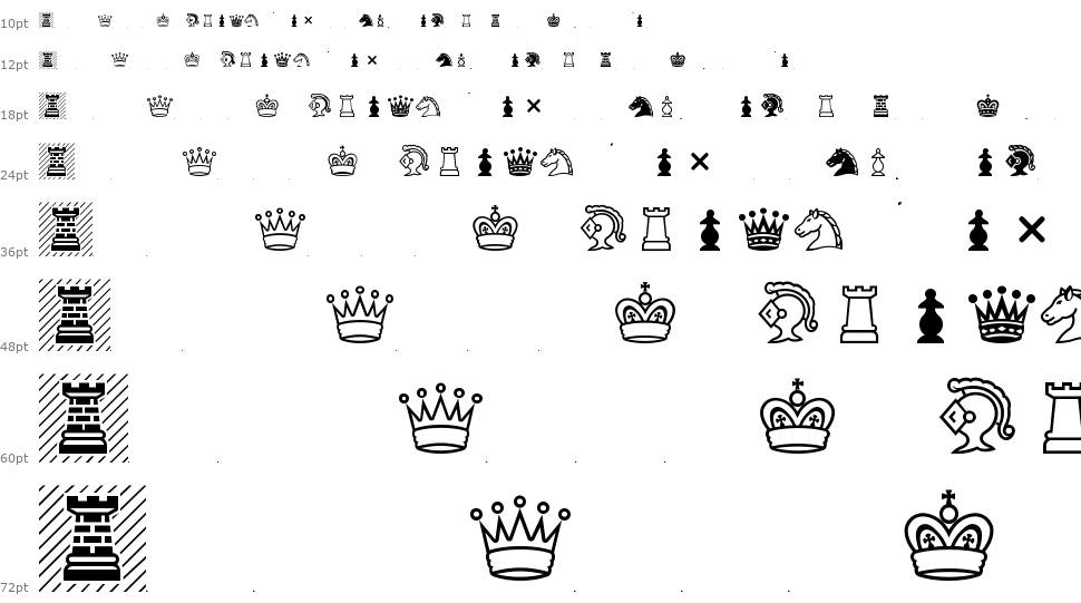 Chess Condal font Şelale
