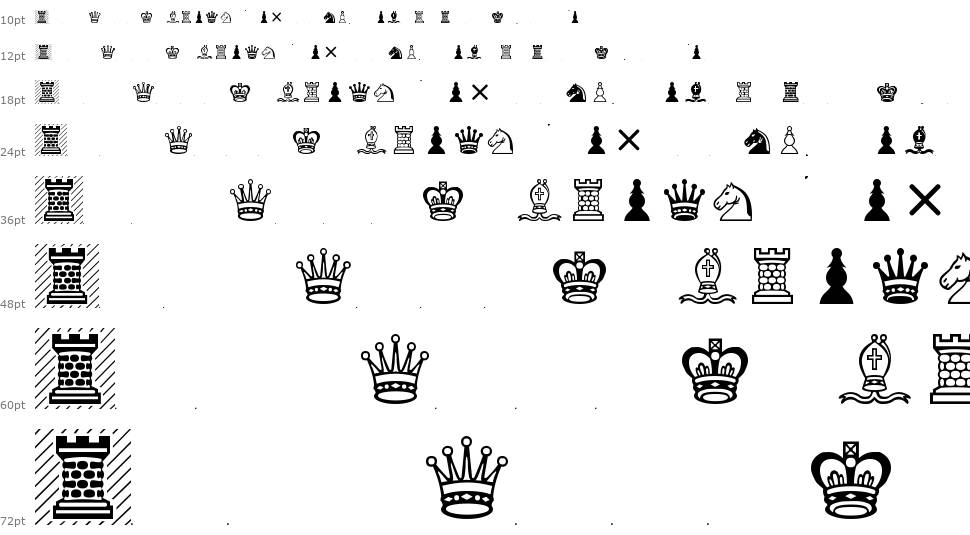 Chess Leipzig font Şelale