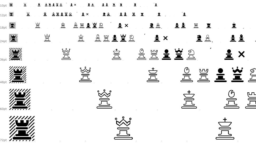Chess Marroquin font Waterfall