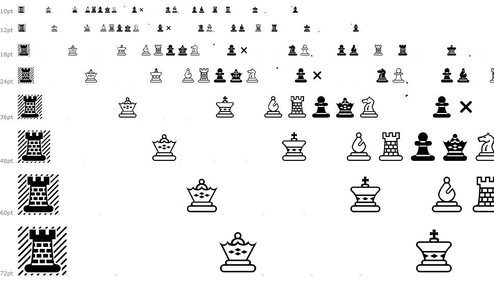 Chess Maya font Waterfall