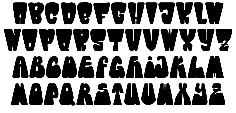 Chewies font specimens