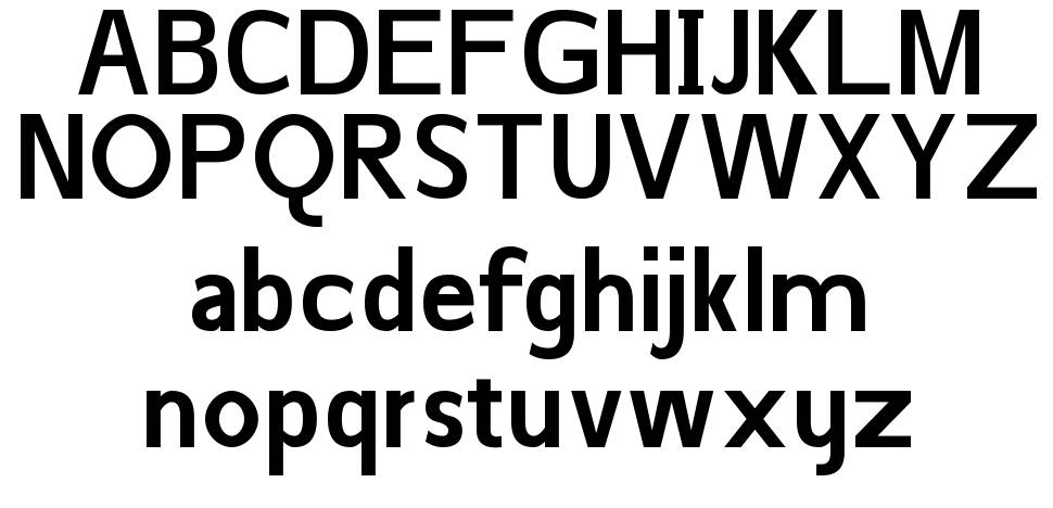 Chibi Sans Serif Next Bold 字形 标本