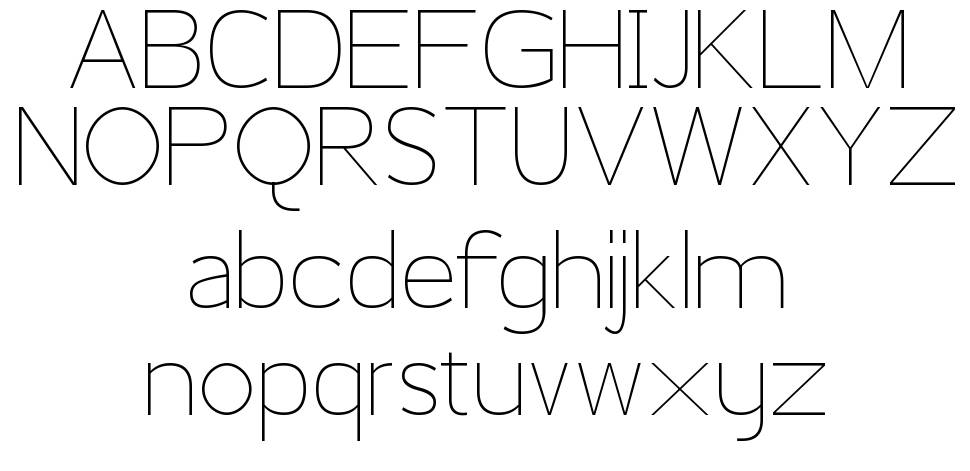 Chibi Sans Serif Next Light 字形 标本