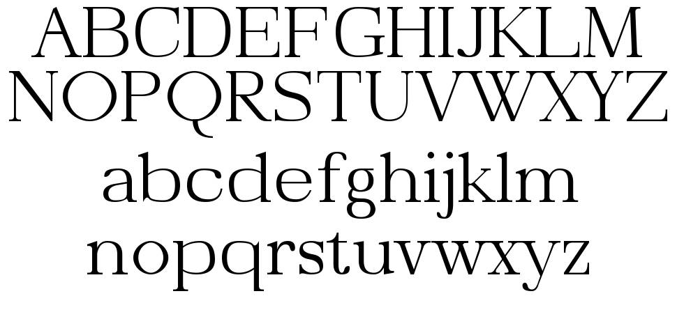 Chibi Serif 2013 字形 标本