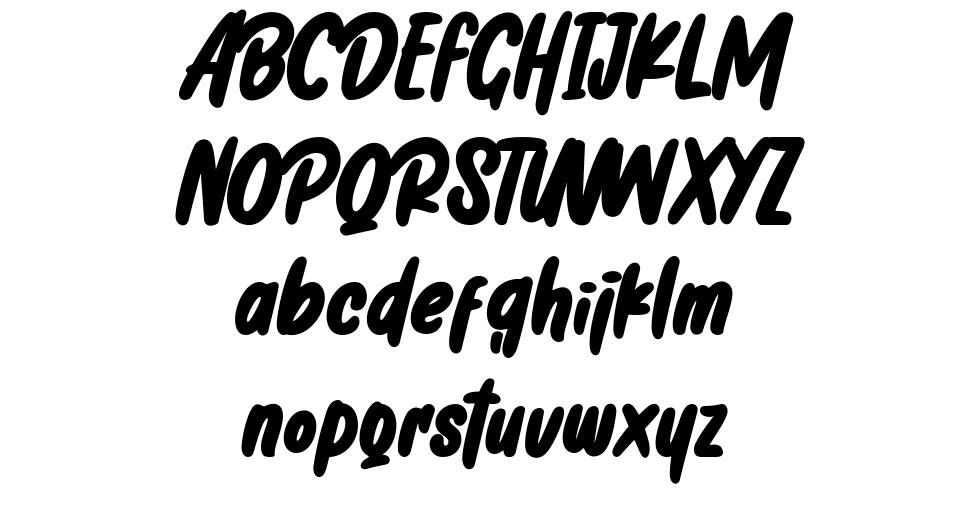 Chicharito font specimens