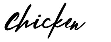 Chicken font by Hyee Gun | FontRiver