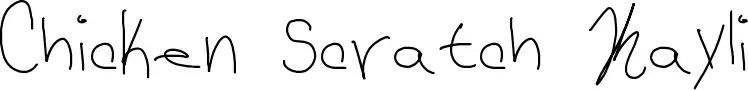 Chicken Scratch Kayli