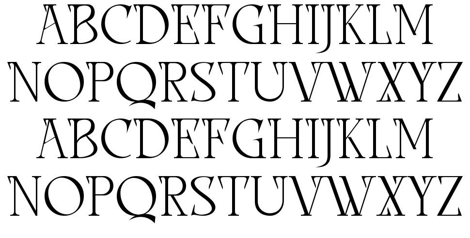Chikers font specimens