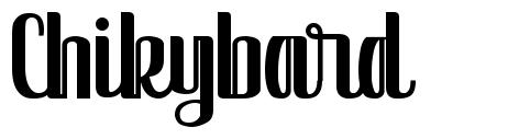 Chikybard шрифт