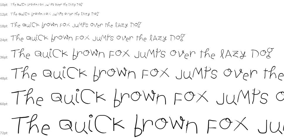 Child Written шрифт Водопад