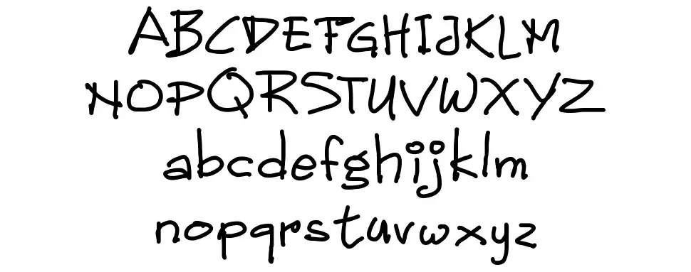 Children Handwritten font Örnekler