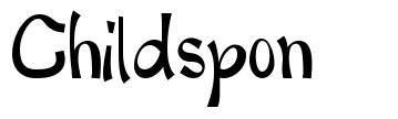 Childspon font
