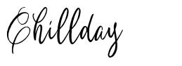 Chillday font