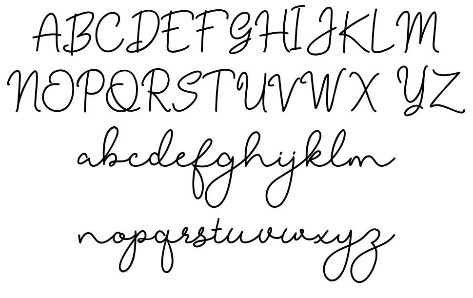 Chilldranety font Örnekler