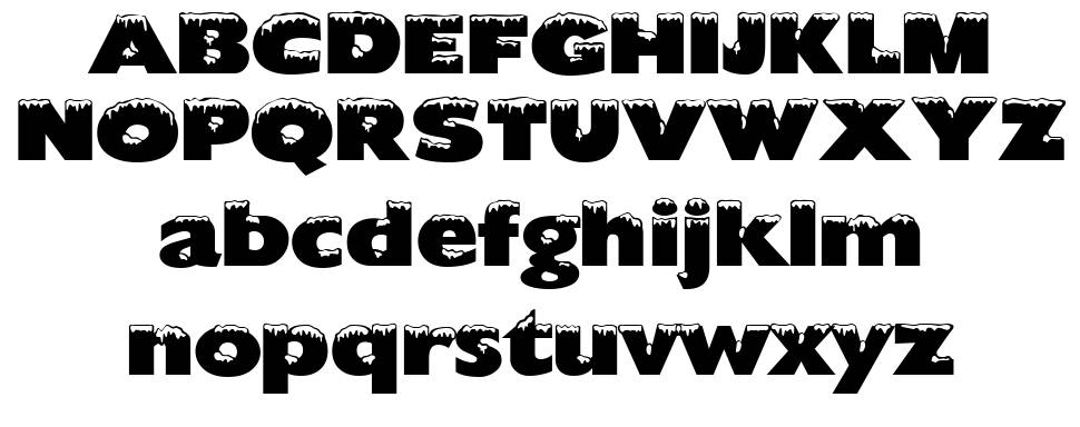 Chilled font