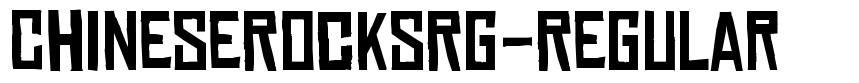 ChineseRocksRg-Regular font